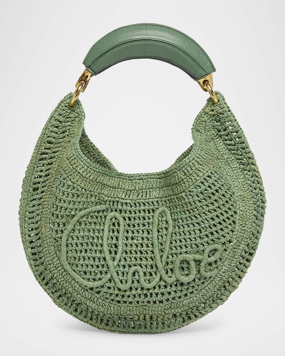 Chole Hot Summer Banana Bags Raffia