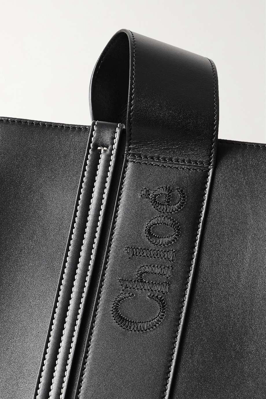 CHLO¨¦ Woody medium embroidered leather tote